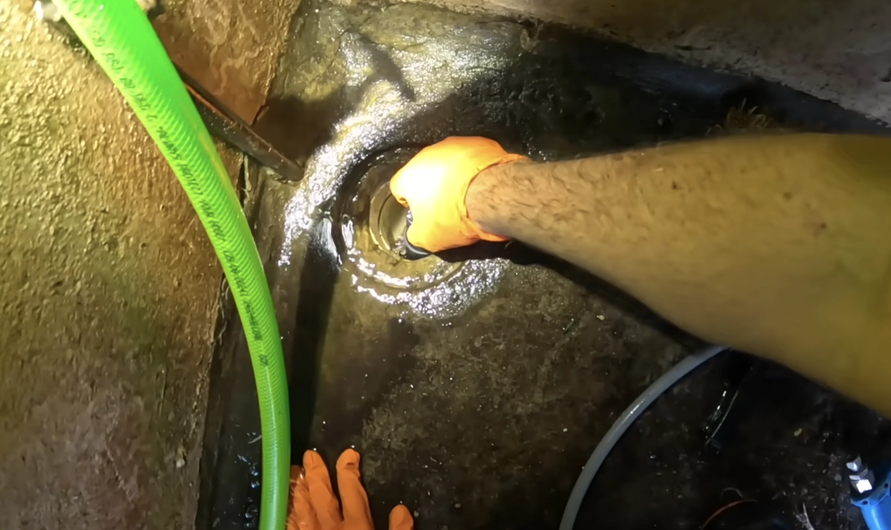 Sewer line repair work in Spokane